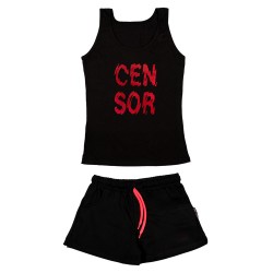 Γυναικειο Σετ Αμανικο Με Σορτσακι Censor Γυναικειο Σετ Αμανικο Με Σορτσακι Censor