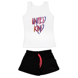 Γυναικειο Σετ Αμανικο Με Σορτσακι United Kind Γυναικειο Σετ Αμανικο Με Σορτσακι United Kind