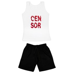 Γυναικειο Σετ Αμανικο Με Βερμουδα Censor Γυναικειο Σετ Αμανικο Με Βερμουδα Censor