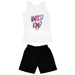 Γυναικειο Σετ Αμανικο Με Βερμουδα United Kind Γυναικειο Σετ Αμανικο Με Βερμουδα United Kind