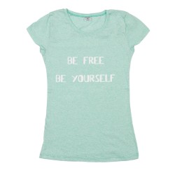 Γυναικειο Κοντομάνικο Μπλουζακι Be Free Be Yourself Γυναικειο Κοντομάνικο Μπλουζακι Be Free Be Yourself