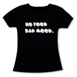 Γυναικειο Κοντομάνικο Μπλουζακι No Food Bad Mood Γυναικειο Κοντομάνικο Μπλουζακι No Food Bad Mood