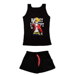 Γυναικειο Σετ Αμανικο Με Σορτσακι Luffy Γυναικειο Σετ Αμανικο Με Σορτσακι Luffy