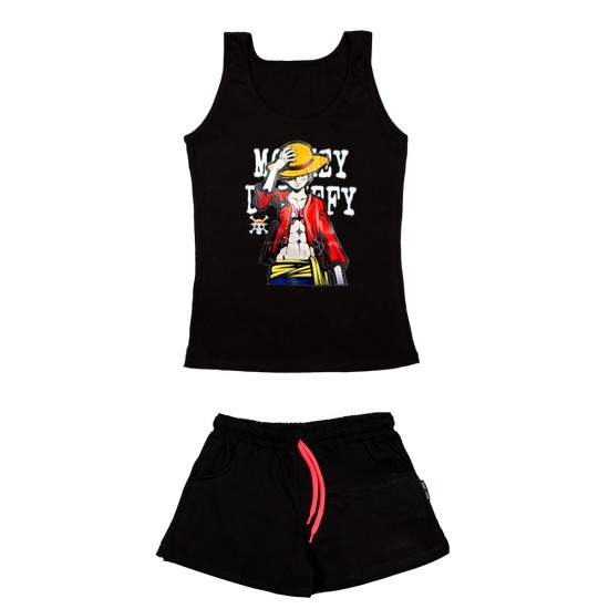 Γυναικειο Σετ Αμανικο Με Σορτσακι Luffy