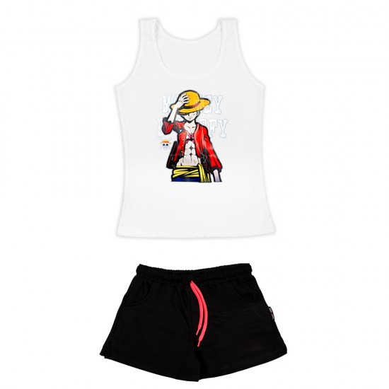 Γυναικειο Σετ Αμανικο Με Σορτσακι Luffy