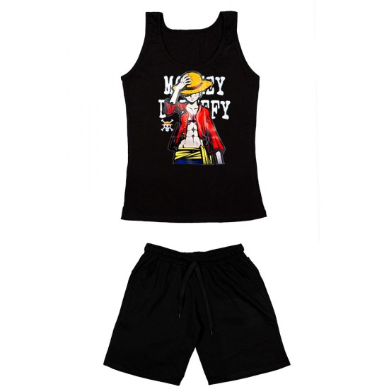 Γυναικειο Σετ Αμανικο Με Βερμουδα Luffy