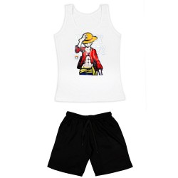 Γυναικειο Σετ Αμανικο Με Βερμουδα Luffy Γυναικειο Σετ Αμανικο Με Βερμουδα Luffy