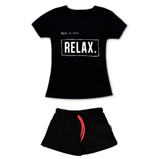 Γυναικειο Σετ Κοντομανικο Με Σορτσακι Relax