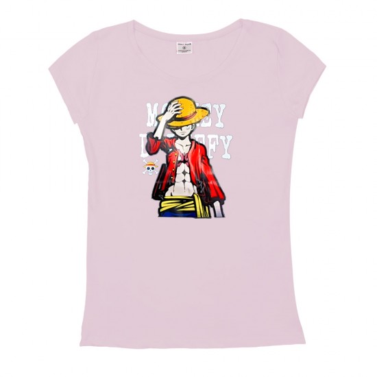 Γυναικειο Κοντομάνικο Μπλουζακι Luffy