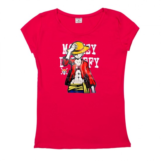 Γυναικειο Κοντομάνικο Μπλουζακι Luffy