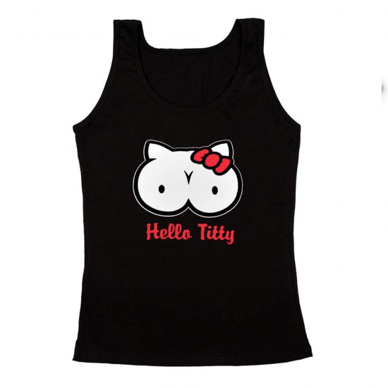 Γυναικειο Αμανικο Μπλουζακι Hello Titty