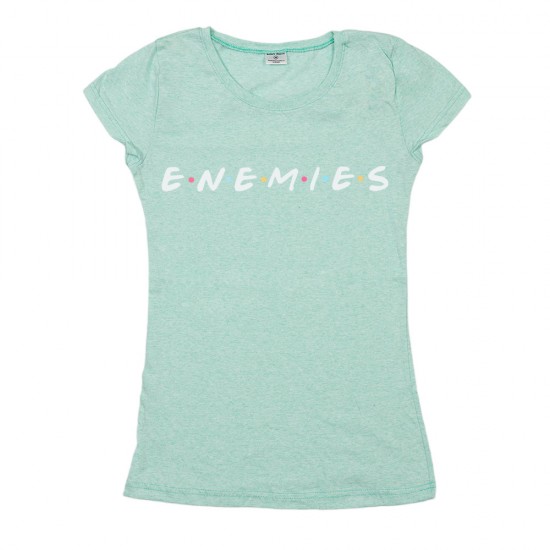 Γυναικειο Κοντομάνικο Μπλουζακι Enemies