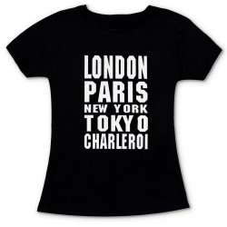 Γυναικειο Κοντομάνικο Μπλουζακι London-Paris