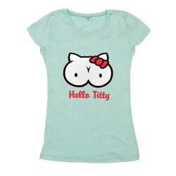 Γυναικειο Κοντομάνικο Μπλουζακι Hello Titty Γυναικειο Κοντομάνικο Μπλουζακι Hello Titty