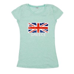 Γυναικειο Κοντομάνικο Μπλουζακι Uk-Greece Γυναικειο Κοντομάνικο Μπλουζακι Uk-Greece