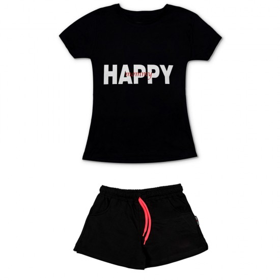 Γυναικειο Σετ Κοντομανικο Με Σορτσακι Happy Mommy