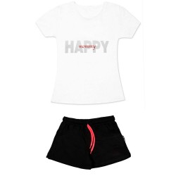 Γυναικειο Σετ Κοντομανικο Με Σορτσακι Happy Mommy