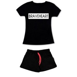 Γυναικειο Σετ Κοντομανικο Με Σορτσακι Braveheart