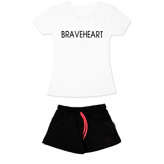 Γυναικειο Σετ Κοντομανικο Με Σορτσακι Braveheart