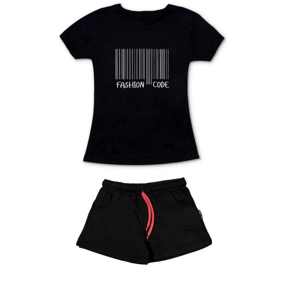 Γυναικειο Σετ Κοντομανικο Με Σορτσακι Fashion Code