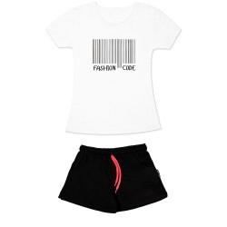 Γυναικειο Σετ Κοντομανικο Με Σορτσακι Fashion Code