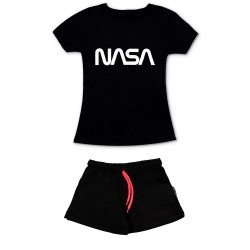 Γυναικειο Σετ Κοντομανικο Με Σορτσακι Nasa