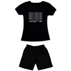 Γυναικειο Σετ Κοντομανικο Με Βερμουδα Fashion Code