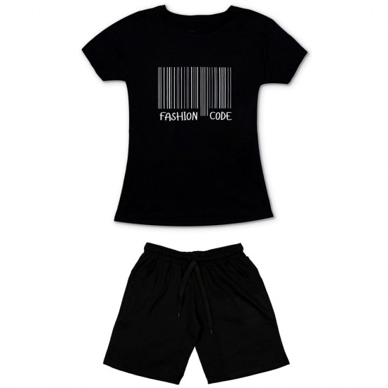 Γυναικειο Σετ Κοντομανικο Με Βερμουδα Fashion Code
