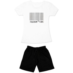Γυναικειο Σετ Κοντομανικο Με Βερμουδα Fashion Code
