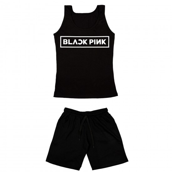 Γυναικειο Σετ Αμανικο Με Βερμουδα Black Pink Γυναικειο Σετ Αμανικο Με Βερμουδα Black Pink