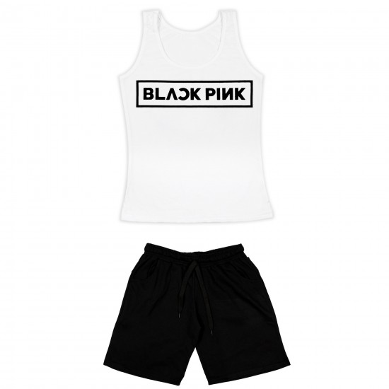 Γυναικειο Σετ Αμανικο Με Βερμουδα Black Pink Γυναικειο Σετ Αμανικο Με Βερμουδα Black Pink