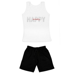 Γυναικειο Σετ Αμανικο Με Βερμουδα Happy Mommy