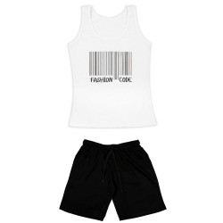 Γυναικειο Σετ Αμανικο Με Βερμουδα Fashion Code