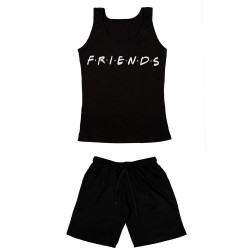 Γυναικειο Σετ Αμανικο Με Βερμουδα Friends