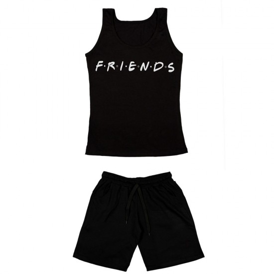 Γυναικειο Σετ Αμανικο Με Βερμουδα Friends