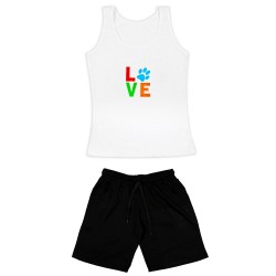 Γυναικειο Σετ Αμανικο Με Βερμουδα Love Γυναικειο Σετ Αμανικο Με Βερμουδα Love