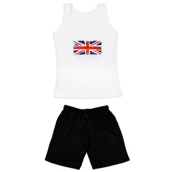 Γυναικειο Σετ Αμανικο Με Βερμουδα Uk-Greece Γυναικειο Σετ Αμανικο Με Βερμουδα Uk-Greece