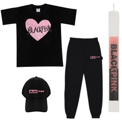 Παιδικό Σετ Κοντομανικο-Φορμα Με Καπελο Black Pink + Λαμπάδα Παιδικό Σετ Κοντομανικο-Φορμα Με Καπελο Black Pink + Λαμπάδα