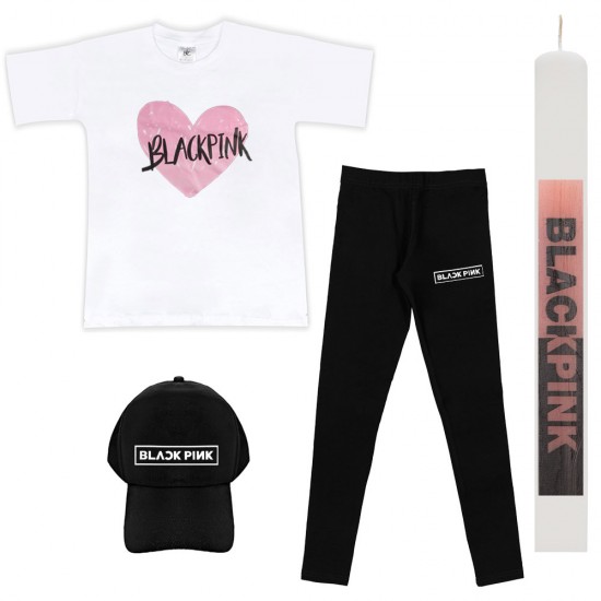 Παιδικό Σετ Κοντομανικο-Κολαν Με Καπελο Black Pink + Λαμπάδα