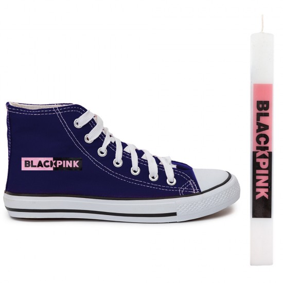 Παιδικα Αθλητικα Μποτακια Sneakers Black Pink + Λαμπαδα