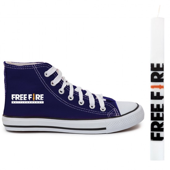 Παιδικα Αθλητικα Μποτακια Sneakers Freefire + Λαμπαδα