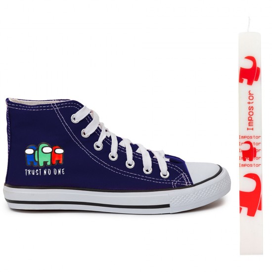 Παιδικα Αθλητικα Μποτακια Sneakers Among Us + Λαμπαδα