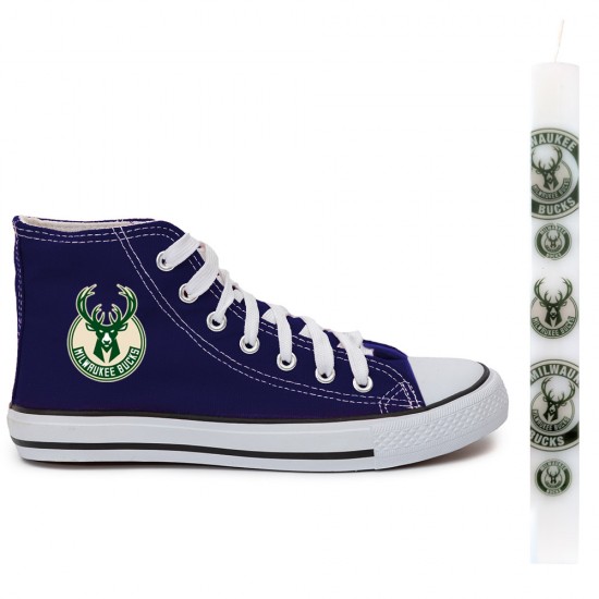 Παιδικα Αθλητικα Μποτακια Sneakers Milwaukee + Λαμπαδα