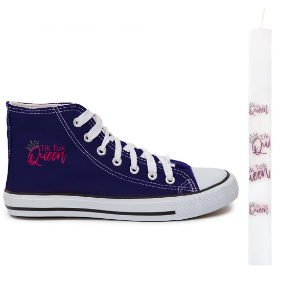 Παιδικα Αθλητικα Μποτακια Sneakers Queen + Λαμπαδα