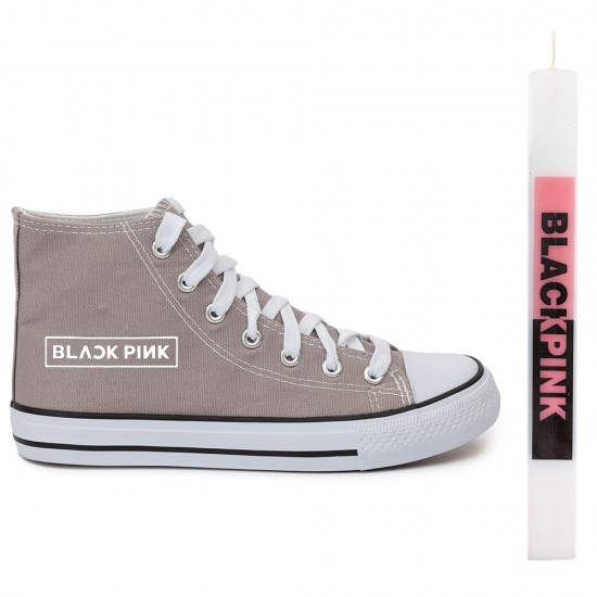 Παιδικα Αθλητικα Μποτακια Sneakers Black Pink + Λαμπαδα