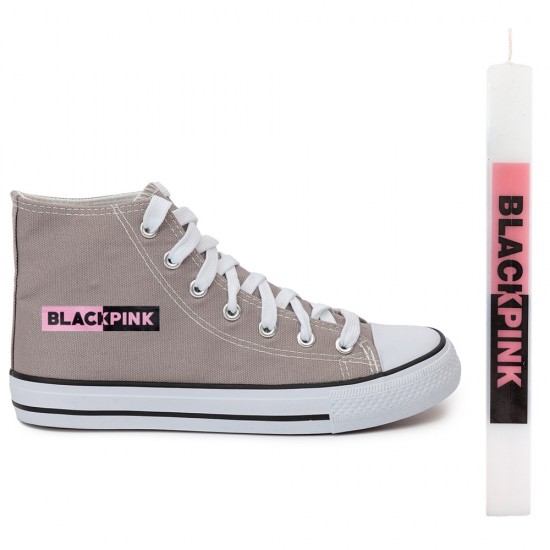 Παιδικα Αθλητικα Μποτακια Sneakers Black Pink + Λαμπαδα