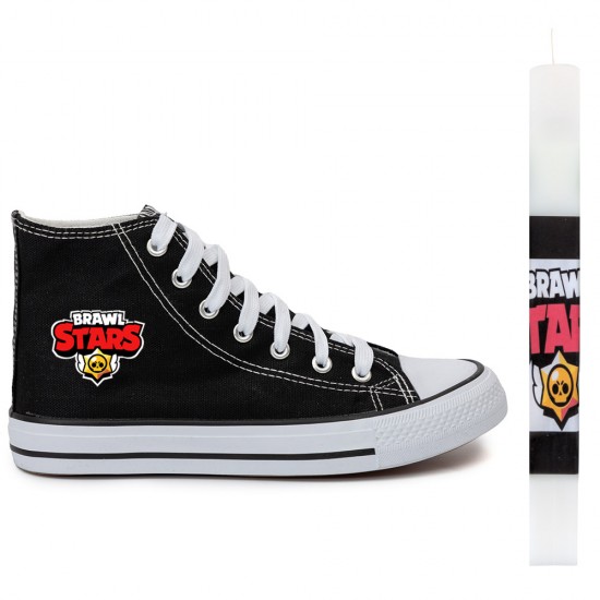 Παιδικα Αθλητικα Μποτακια Sneakers Brawl Stars + Λαμπαδα