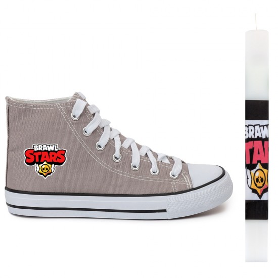 Παιδικα Αθλητικα Μποτακια Sneakers Brawl Stars + Λαμπαδα