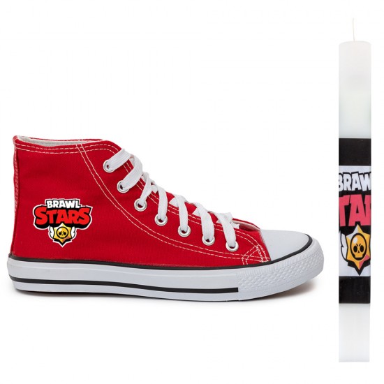 Παιδικα Αθλητικα Μποτακια Sneakers Brawl Stars + Λαμπαδα