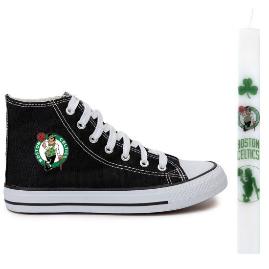 Παιδικα Αθλητικα Μποτακια Sneakers Celtics + Λαμπαδα